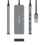 Aisens Hub USB 3.2 Gen 2 con 4 Puertos (2x USB-A y 2x USB-C), 10 Gbps, Gris